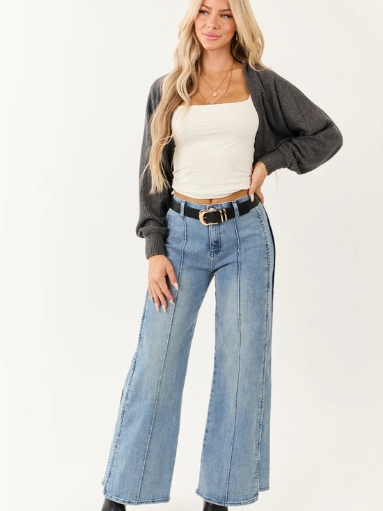 Saige Denim - Saige Tummy Control Stretchy Wide Seam Detailed Jeans NWT Size 29